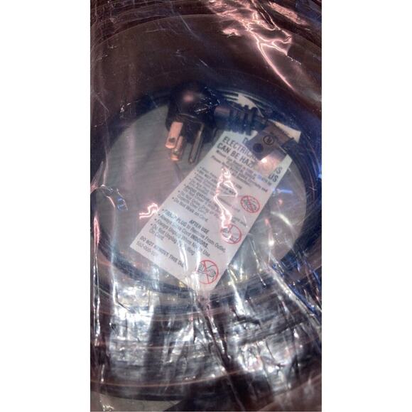 Flexiduct Lay-Flat AC Power Extension Cord 7 Foot Brown 12EF3 - Picture 4 of 4